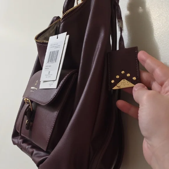 London Fog Deep Burgundy Shoulder Bag - Picture 5 of 9